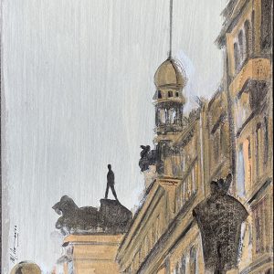 Técnica mixta sobre cartón. 35x50 cm.